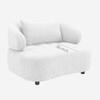 Henry Boucle 1 Seater Sofa in White  Color