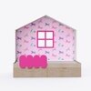 Little Hut Bed 6X4 Drawers On Wheels In Pink Colour53