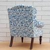 Genova Wing Chair in Blue Floral Colour