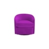 Andean Swivel Solid Wood Accentrel Chair in Purple Colour