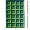 Presto Green Geometric Hand Tufted Wool Carpet 4X6 Feet