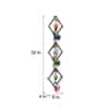Desert Art Metal Handpainted Musician Wall Hanging Frame in Multicolour