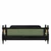 Rattan Solid wood Three Seater sofa in Black FinishSage Green