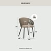 Scandinavian Atlas Dining Chair Matte Black Finish
