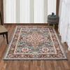 Presto Blue Traditional Hand Tufted Wool Carpet 6X9 Feet