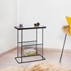 Black Metal Side Table in Black Colour