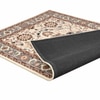 Presto Beige Traditional Hand Tufted Wool Carpet 5X7 Feet