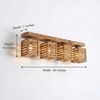 Lyon Brown Solid Wood Ceiling Light