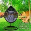 Premium Egg Single Seater 6 Star Swing Chair Grey