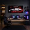 The Castle Decor Porsche GT3 RS Racing Car Wall Art Set of 3 20x30 Inch
