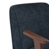 Nido Fabric Lounge Chair in Turkish Blue Corduroy Colour
