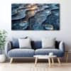 The Castle Decor Abstract Art Wall Painting Wooden Framed 27x48 Inch (Style 8)