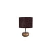 Juliette Brown jute & solid wood table lamp