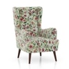 Genoa Wing Chair In Clara Velvet Colour