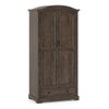 Alexandra Solid Wood Wardrobe in Danish Walnut Finish