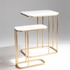 Elvis Metal Side Table in Gold Colour