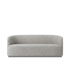 Stylishsimplicity Wood 2 Seater With Upholstery Non Storage Sofa In White Colour