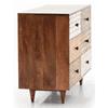 Emaada Solid Wood Chest of 6 Drawers in Teak Finish