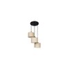 Franklin Beige Natural Fiber Cluster Hanging Light