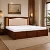 Reva Solid Wood Comfort King Bed Box Storage Provincial Teak Finish Mattress 72 x 78 Inches