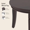 Florence Oval Solid Wood Coffee Table In Mahogany Finish
