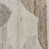 Abstract Handmade Natural Wool Wall Art Beige Geometric Textured 7 x 5 Feet