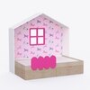 Little Hut Bed 6X4 Drawers On Wheels In Pink Colour53