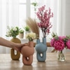 Matte Pastel Geometric Sculpture Vases