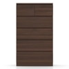 Bocado Tall Engineered Wood Chest of 6 Drawers in Columbian Walnut Finish