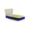 Doodle Engineered Wood Bed in Royal Blue Colour