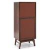 Boisdale Solid Wood Bar Cabinet in Walnut Finish