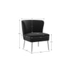 Ruba Accent Chair in Black Colour