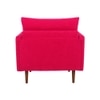 Arihana Boucle Fabric Arm Chair in Red Colour
