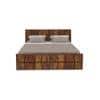 Meighen Solid Wood Queen Platform Storage Bed In Provincial Teak Finish