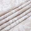 Creamy Beigefloral Cotton  400 Tc Flat  Double Queen Size Bedsheet With 2 Pillow Covers