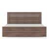 Davis Engineered Wood Queen Size Non Storage Bed In Classic Walnut Finish
