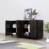 Hexa Red Multipurpose Storage Cabinet With 4 Drawer 3 Door in Flower Wenge Colour