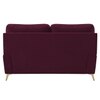 Osbert Velvet 2 Seater Sofa in red wine Color