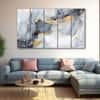 The Castle Decor Texture Marble Wall Art Set of 5 27x48 Inch