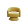 Aracell Solid Wood Accent Chair in Yellow Colour