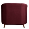 Nilo Velvet 1 Seater Sofa in Maroon Colour