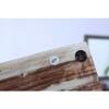 Wooden Wall Shelf with 3 Key Hooks in Natural Finish