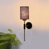 Devansh Metal Electric Wall Light in Black Colour with Blue Shade Count of 1 Light