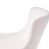 Loberona Fabric Dining Chair in White Colour