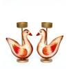 Desert Art Metal Handpainted Duck Tealight Holder Set of 2