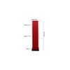 Vanessa Maroon Cotton Shade Floor Lamp