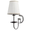 Eliante Cloth Shade Wall Lights Mild Steel & Fabric Material Silver, Chrome & White Finish