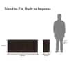 Bennis 21 Pair Shoe Rack in Dark Walnut Finish