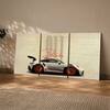 The Castle Decor Porsche 911 GT3 RS Wall Art Set of 3 20x30 Inch