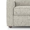 Apollo Compact High Back 3 Seater Fabric Sofa in Monochrome Paisley Colour